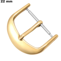 Boucle aus rostfreiem Stahl für goldene Ardillon-Uhrenarmbänder 22 mm günstig
