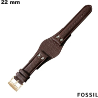Armband 22mm Braun Echtleder für Fossil Uhr von hoher Qualität