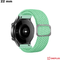 Armband für Uhr 22mm Grün Nylon OnePlus / Premiumqualität