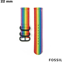 Slimme horloge band 22 mm Multicolor Fossil Kwaliteitsstof
