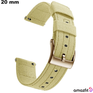 Acquista Bracciale in Tessuto Beige originale smartwatch 20 mm Amazfit