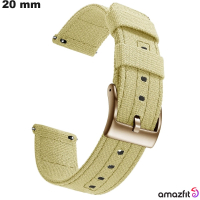 Originales beiges Stoffarmband für Smartwatch 20 mm Amazfit kaufen