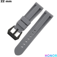Armband für Uhren Honor aus grauem Gummi 22 mm | Versand kostenlos ab 20€