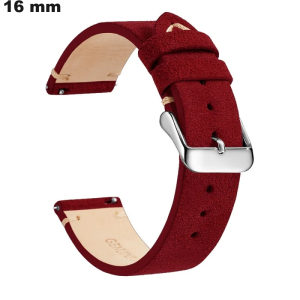 Armband 16mm für handgefertigte Uhren Rot ● Kostenloser Versand