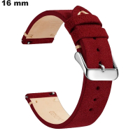 Armband 16mm für handgefertigte Uhren Rot ● Kostenloser Versand