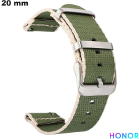 Armband Nylon 20mm Honor für Smartwatch in Grün von hoher Qualität