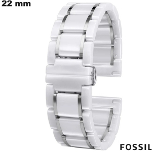 Armband Fossil für Smartwatch 22 mm Weiß von hoher Qualität