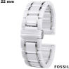 Bracciale Fossil per orologio connesso 22 mm Bianco di qualità