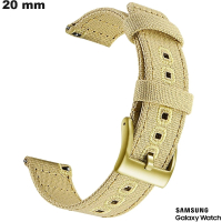 Armband Samsung Textil 20 mm Beige / Kostenloser Versand
