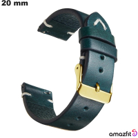 Armbanduhrarmband Blau Amazfit echtes Leder 20 mm von Qualität