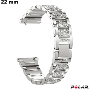 Bracelete Prateado strass Polar Aço inoxidável # Entrega Rápida