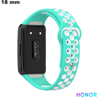 Armband Honor Blau 18mm Silikon für Uhr # Schnelle Lieferung