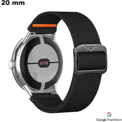 Bracciale Tessuto Nero 20 mm Google Pixel
