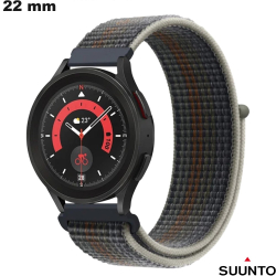 Bracelet 22mm de smartwatch Gris Suunto Nylon