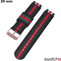 Verkauf von buntem Stoffarmband Swatch für 20mm Uhren