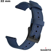 Bracelet Textiel Suunto voor slimhorloge Blauw 22mm goedkoop