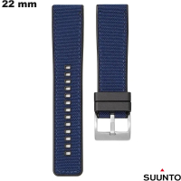Blauwe Suunto 22 mm smartwatch vervangarmband van hoge kwaliteit