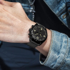 Verkauf von schwarzem Milanese-Uhrarmband aus Edelstahl 21mm