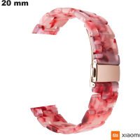 Bracelet de montre Xiaomi Rose 20 mm Résine ● Port Gratuit