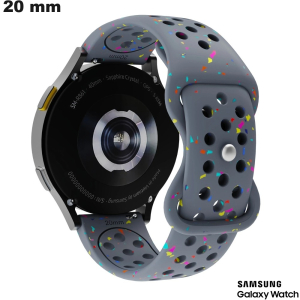 Bracelet Samsung Silicone 20 mm de montre connectée Bleu de qualité
