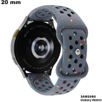 Bracelet Samsung Silicone 20 mm de montre connectée Bleu de qualité