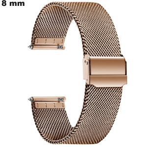 Bracelet Acier Inoxydable Doré rose 8 mm montre pas cher