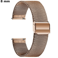 Armreif aus rosévergoldetem Edelstahl 8 mm günstige Uhr