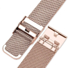 Bracelet Acier Inoxydable Doré rose 8 mm montre pas cher