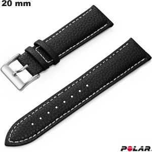 Bracciale Nero Polar 20 mm orologio Pelle vera economico Bracciale Nero Polar 20 mm orologio Pelle vera economico