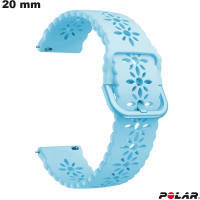 Qualitäts-Silikon-Armbanduhr 20mm Blau Polar