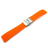 Braccialetto Arancione Fossil 22 mm Silicone per orologio economico