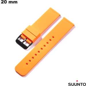 Bracciale arancione smartwatch Suunto silicone 20mm economico