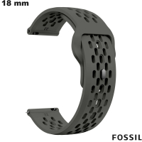 Bracelet Caoutchouc Gris 18 mm de montre Fossil
