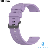 Buy 20 mm Bracelet for Haylou Purple Rubber Watch