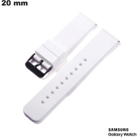 Bracciale 20mm Samsung Gomma da orologio Bianco economico