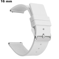 Armband Weiß 16mm Sport Fußball Silikon von hoher Qualität