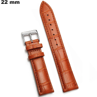 Armband Braun 22mm für Uhr Echtes hochwertiges Leder