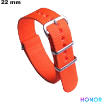 Verkauf von 22mm Honor Orange Nylon Smartwatch-Armband