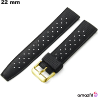 Vente Bracelet Silicone montre intelligente Amazfit 22 mm Noir