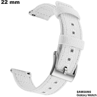 Armband Smartwatch Tissu 22mm Weiß Samsung - Versand in 24h