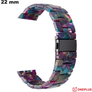 Pulseira de Resina Roxa OnePlus 22 mm relógio inteligente de qualidade Pulseira de Resina Roxa OnePlus 22 mm relógio inteligente de qualidade