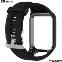 Bracelet TomTom de montre connectée Noir 26 mm ● Port Gratuit dès 20€