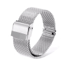 Bracciale in Acciaio Inossidabile Argento per Orologio 24mm Economico