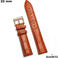 Armband Marron echte leren 22 mm Suunto kwaliteit