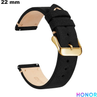Armband Echtleder Honor für Smartwatch 22mm Schwarz von hoher Qualität