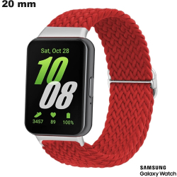 Pulsera Samsung Tissu reloj inteligente 20 mm Roja