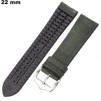Bracelet Vert montre Caoutchouc 22 mm | Envoi Rapide
