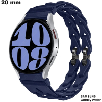 Bracelet Silicone 20mm montre Bleu Samsung | Montage Facile