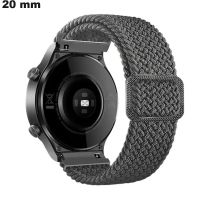 Armband aus grauem Stoff für 20 mm Uhren ● Schnelle Lieferung