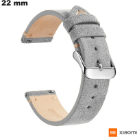 Armband 22mm Uhr Xiaomi Grau Echtes Leder kaufen